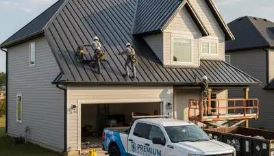 Metal roofing installation by Next Level Exteriors in San Antonio, TX with durable weather protection