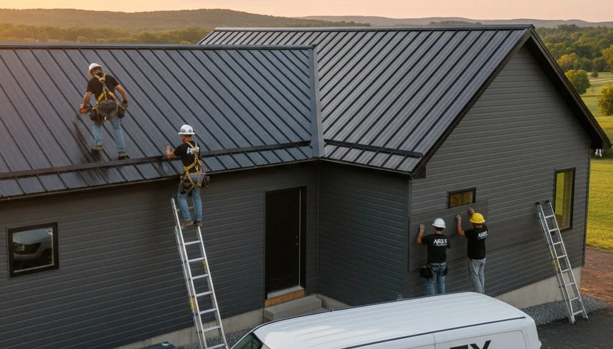 Professional metal roofing installation in San Antonio TX by Next Level Exteriors experts