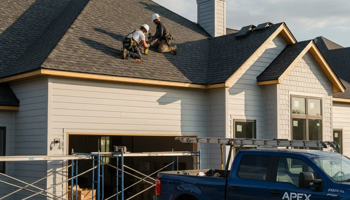 Vinyl siding installation on home exterior by Next Level Exteriors in San Antonio, TX