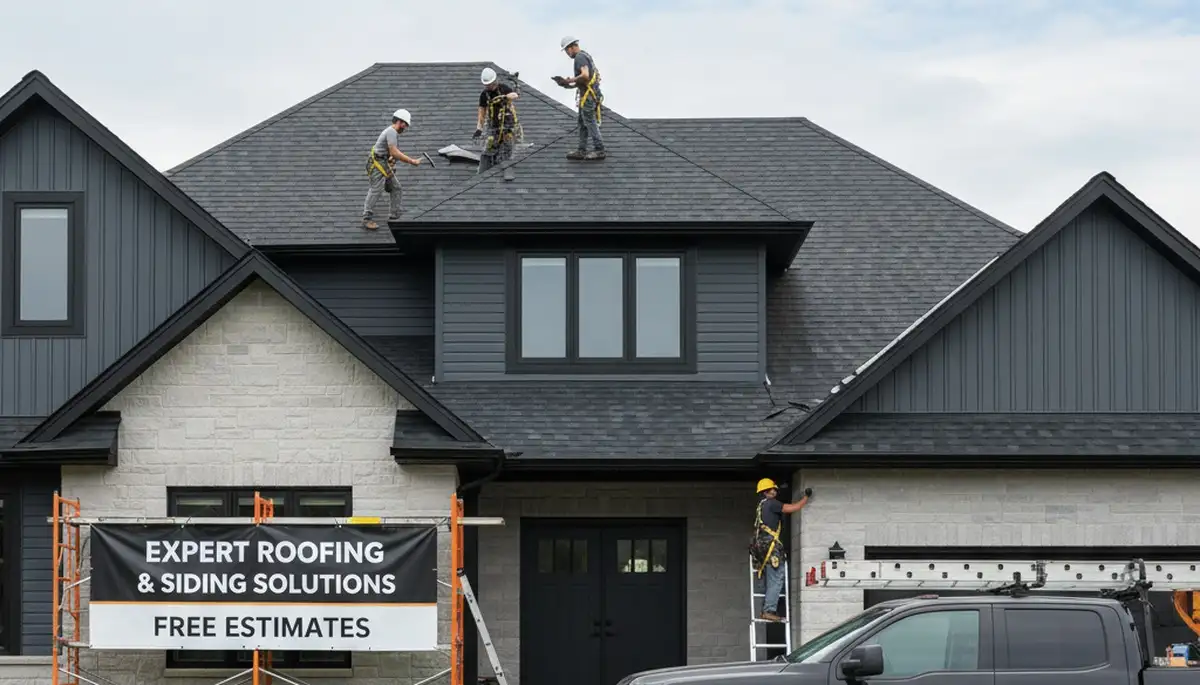 Vinyl siding installation and roof repair by Next Level Exteriors in San Antonio TX homes
