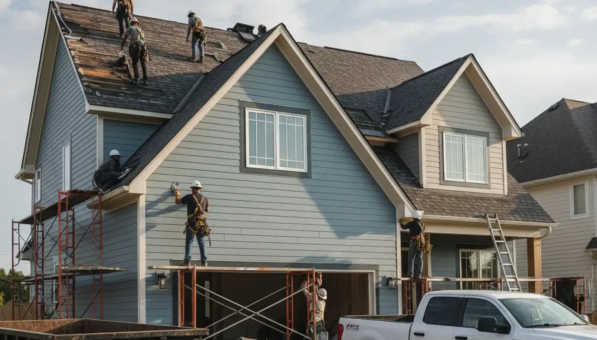 Professional roof replacement and vinyl siding installation in San Antonio, TX homes