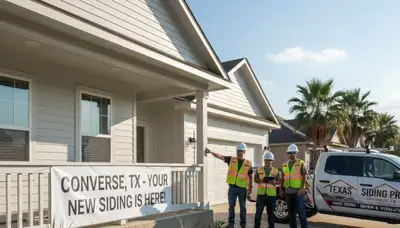 Vinyl siding installation on residential home exterior in San Antonio, TX