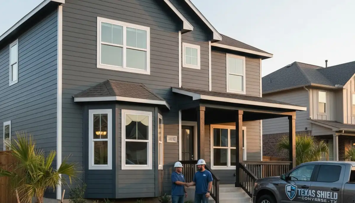 Vinyl siding installation service in San Antonio, TX for residential exterior home improvement