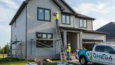 Vinyl siding installation on San Antonio TX home exterior by Next Level Exteriors professionals