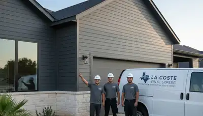 Vinyl siding installation on home exterior in San Antonio TX by local siding contractors