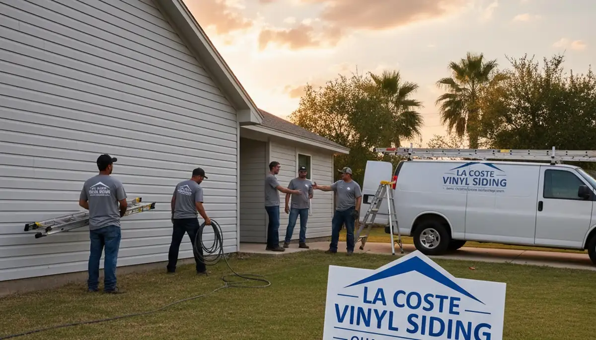 Professional vinyl siding installation on home exterior in San Antonio, TX