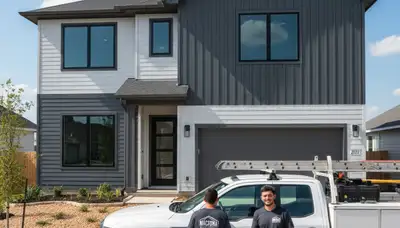 Professional vinyl siding installation on home exterior in San Antonio, TX