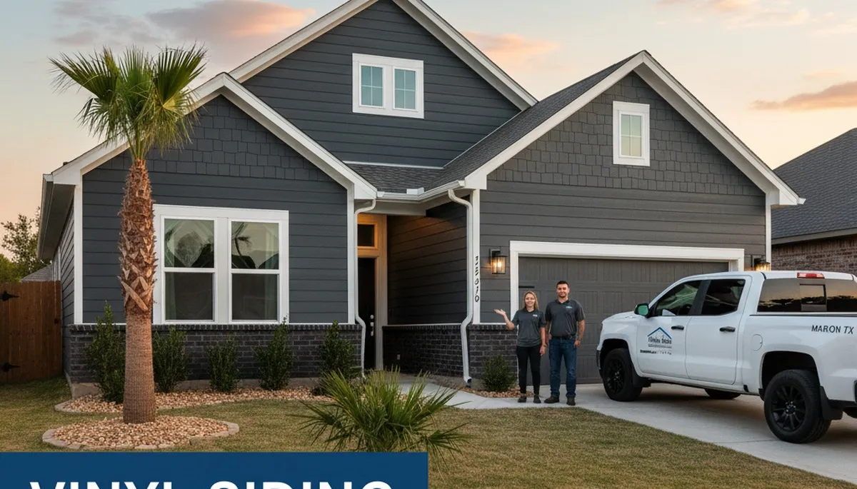 Vinyl siding installation on residential home in San Antonio, TX by local exterior experts