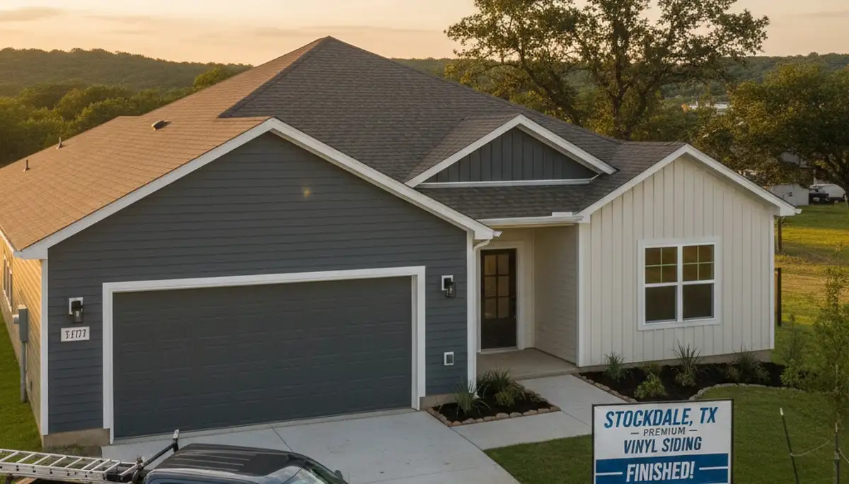 Vinyl siding installation on residential home exterior in San Antonio, TX
